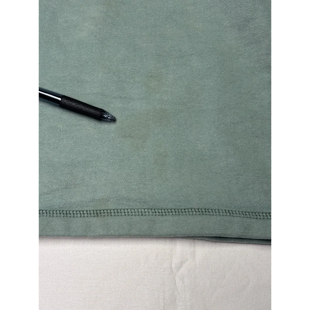 ORVIS Men's Light Blue Quarter Zip Pullover Sweatshirt Size M Cotton Blend‎